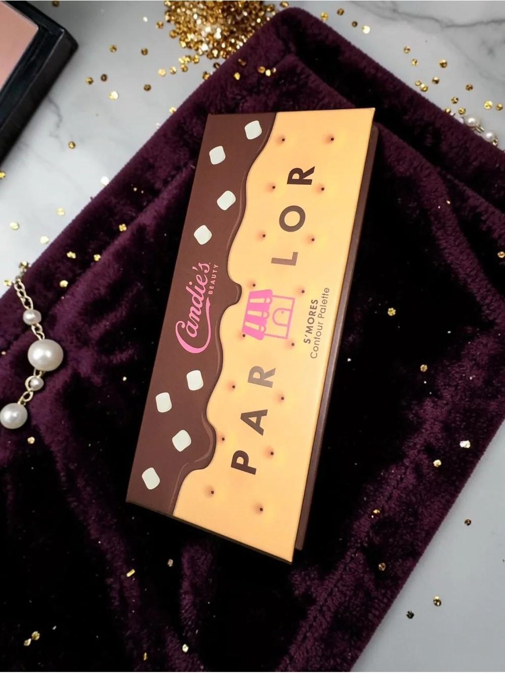 Candie's Parlor S'mores Contour Palette - Chocolate Brown & Cream BNWOB